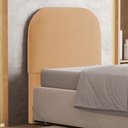 Ver imagem 3 de Cabeceira Cama Box 100cm Orgânica Lanna W01 Bouclê Mostarda - Lyam Decor