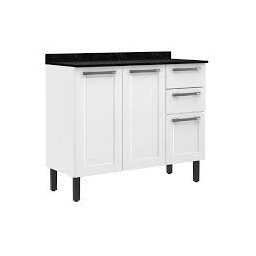 Balcão de Cozinha de Aço Florença Branco Itatiaia - 1