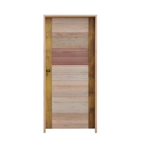 Porta BBB Mista 82 X 210 Batente Misto 11cm Fechadura Externa Lado Direito - Hale