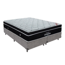 Ver imagem 1 de Cama Box Bipartido Casal Cinza e Colchão Elegant Superpocket Molas Ensacadas Ortobom