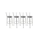 Ver imagem 1 de Kit 4 Banquetas Alta Prata Cozinha Gourmet Americana Balcão:cerveja