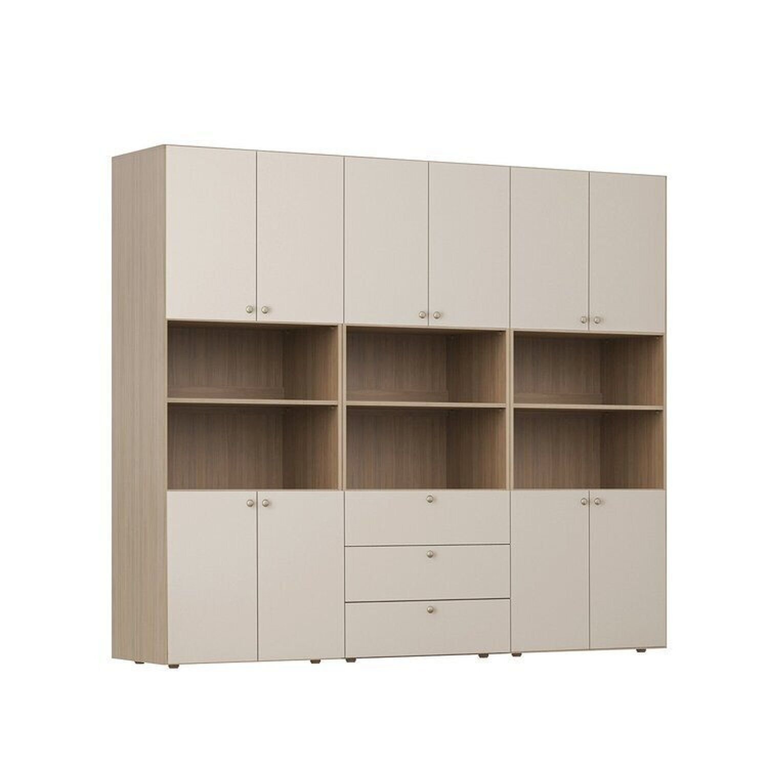Estante 3 Módulos 10 Portas 3 Kit Prateleiras 3 Gavetas Frame Cabecasa MadeiraMadeira   - 12