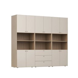 Estante Multiuso Livreiro 3 Módulos 10 Portas 3 Gavetas Frame Cabecasa MadeiraMadeira - 12