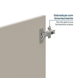 Estante Multiuso Livreiro 3 Módulos 10 Portas 3 Gavetas Frame Cabecasa MadeiraMadeira - 7