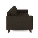 Ver imagem 6 de Sofá Sala de Estar Living 3 Lugares 240cm Presley Pés Madeira Veludo Marrom G52 - Gran Belo