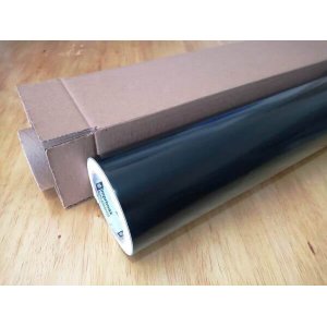Adesivo Vinil Vidro Móveis Geladeira preto brilho 3m x 61cm