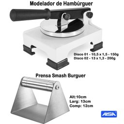 Modelador De Hamburguer Hamburgueiro Prensa Smash Burguer G3 - 2