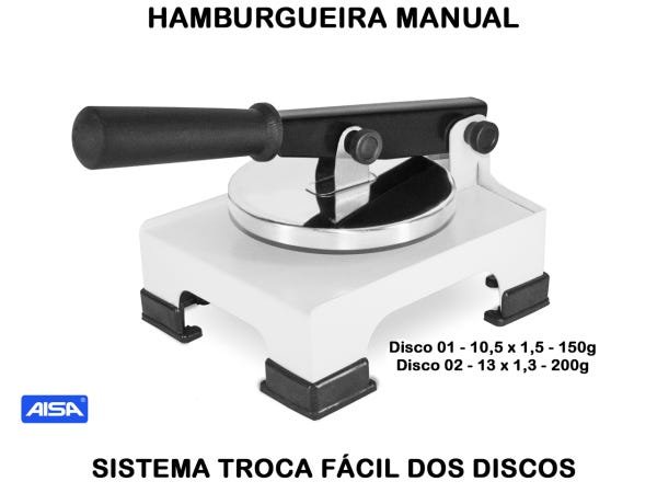 Modelador de Hamburguer - Hamburgueira Manual - 2
