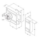 Ver imagem 2 de Fechadura Stam 701/80 Sobrepor Externa Preta