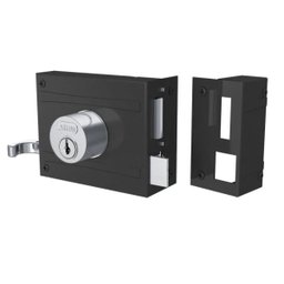 Fechadura Stam 701/80 Sobrepor Externa Preta - 1