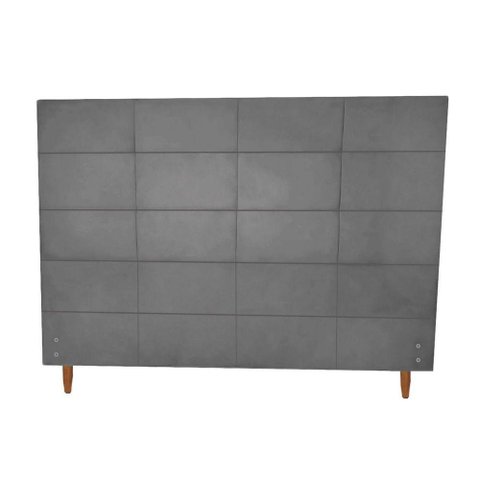 Cabeceira Larissa para Colchão de 1,93 Mt-suede Grafite