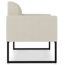 Ver imagem 7 de Kit 2 Poltronas Decorativas Base Industrial Preta Maressa A19 Linho Grosso Bege - Ibiza