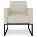 Ver imagem 6 de Kit 2 Poltronas Decorativas Base Industrial Preta Maressa A19 Linho Grosso Bege - Ibiza