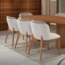 Ver imagem 6 de Cadeira Havona Treo Made Encosto Curvo Tipo Poltrona Tecido e Estrutura Maciça. Muito Conforto e Ele