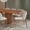 Ver mais imagens de Cadeira Havona Treo Made Encosto Curvo Tipo Poltrona Tecido e Estrutura Maciça. Muito Conforto e Ele