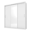 Ver imagem 2 de Guarda Roupa Casal 3 Portas Deslizantes com Espelho 2 Gavetas Residence - Élpis Móveis