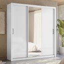 Ver imagem 4 de Guarda Roupa Casal 3 Portas Deslizantes com Espelho 2 Gavetas Residence - Élpis Móveis