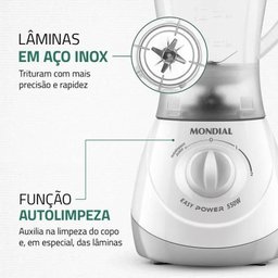 Liquidificador Easy Power L-550-w Branco127v Mondial - 4