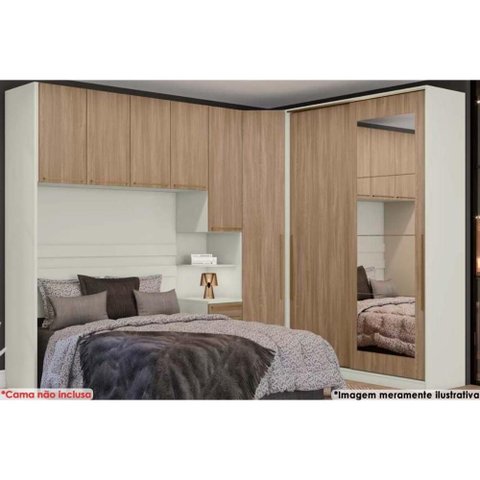 Quarto Planejado Casal Seletto 5 Peças 8 Ptas QM10 Areia