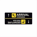 Ver imagem 2 de Capacho Tapete Arrival e Departure 70x30 Cm Antiderrapante.
