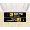 Capacho Tapete Arrival e Departure 70x30 Cm Antiderrapante. - 1