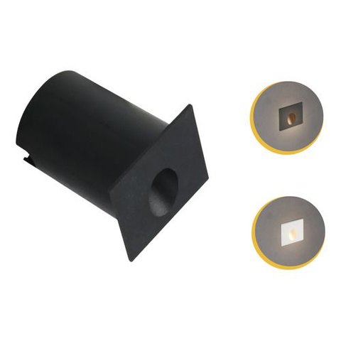 Balizador Led Externo Embutir Ip65 2w - Preto