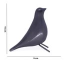 Ver imagem 4 de Escultura Pássaro Pomba Cerâmica para Escritório Preto 15 Cm F04 - D’Rossi