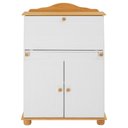 Ver imagem 6 de Escrivaninha Mesa Madeira Secretária Escritório 2 Portas Branco Madeirado David Idimex