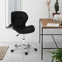 Ver imagem 1 de Cadeira Office Eiffel Slim Base Giratória - Preto