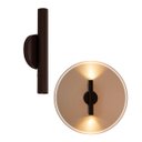 Ver imagem 1 de Arandela Tubo Cilindro 30cm 2 Fachos Marrom P/ 2 Mr11 St2773