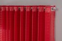 Ver imagem 2 de Cortina Voil Xadrez para Sala, Quarto e Cozinha 2,80 X 1,30 Vermelho