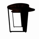 Ver imagem 7 de Mesa para Escritório Orgânica Linear sem Gavetas 173cm Louro Preto com Preto F5 Office