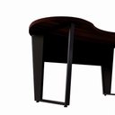 Ver mais imagens de Mesa para Escritório Orgânica Linear sem Gavetas 173cm Louro Preto com Preto F5 Office