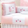 Protetor Berço Americano Rosa Menina Camponesa 10 Peças - 1
