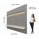 Ver imagem 4 de Painel para TV até 90 Polegadas 228cm com LED e 3 Gavetas