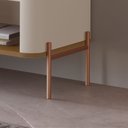 Ver imagem 4 de Rack para Tv 1.8 Tucupi Off White com Naturale Pe Bronze - Moveis Jb