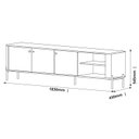 Ver mais imagens de Rack para Tv 1.8 Tucupi Off White com Naturale Pe Bronze - Moveis Jb