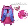 Mochila Infantil De Rodinha Escolar Menina Brilhos Narval Unicórnio Baleia Naval Carrinho Costas - R - 7