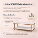 Ver imagem 3 de Mesa Centro Sala Mdf Branca Mesinha Sofa Estilo Industrial Rustica Moderna Retangular Moderna Luxo