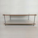Ver imagem 2 de Mesa Centro Sala Mdf Branca Mesinha Sofa Estilo Industrial Rustica Moderna Retangular Moderna Luxo