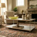 Ver imagem 6 de Mesa Centro Sala Mdf Branca Mesinha Sofa Estilo Industrial Rustica Moderna Retangular Moderna Luxo
