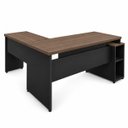 Ver imagem 4 de Mesa de Escritório em L Pedestal Diretor 165x70cm Executiva com Gaveta, Fechadura e Porta Netmobil