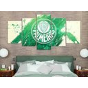 Ver imagem 3 de Quadro Decorativo 129X63 Sala Quarto Time Futebol Palmeiras