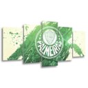 Ver imagem 2 de Quadro Decorativo 129X63 Sala Quarto Time Futebol Palmeiras