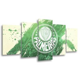 Quadro Decorativo 129X63 Sala Quarto Time Futebol Palmeiras - 2 Quadro Decorativo 129X63 Sala Quarto Time Futebol Palmeiras - 2