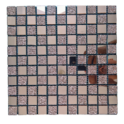 Pastilha Adesiva Vidro Decoração Banheiro Cozinha Dourado Lu0386 Modelo:lu0386 - 1