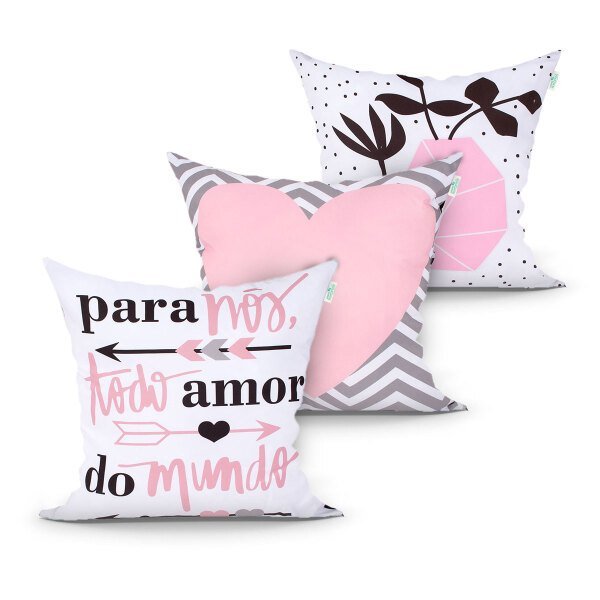 Kit 9 Espelho Coração Acrilico Quarto Meninas Decorativo