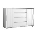 Ver imagem 2 de Cômoda Grande 4 Gavetas Estilo Ripado Bella Vivace Desing Sofiticado Branco