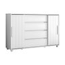 Cômoda Grande 4 Gavetas Estilo Ripado Bella Vivace Desing Sofiticado Branco - 2