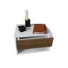 Mesa de Cabeceira Suspenso com Gaveta Marron Madeira MDF - 5